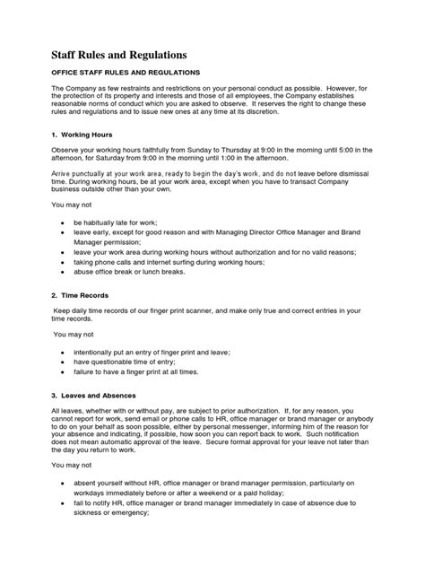 Staff Regulations .